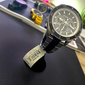 Michael kors watch silver and black